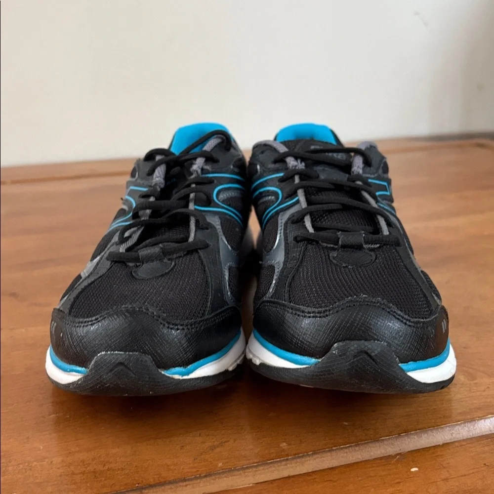 Ryka New Prevail Walking Running Women's Black and Teal Athletic Shoes Size 8.5